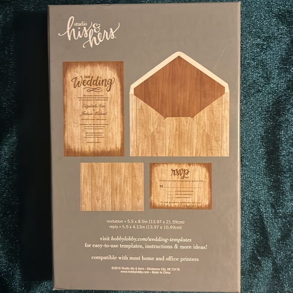 2 Boxes Customizable Wedding/Event Invitations & Reply Cards NWT - Picture 5 of 10